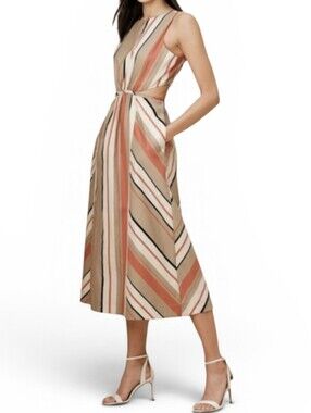 strapless open back dress Pleated Midi Dress – Elie Tahari